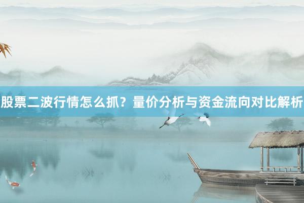 股票二波行情怎么抓？量价分析与资金流向对比解析